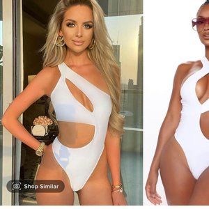 White One Piece Swimsuit